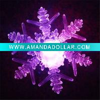Wholesale Battery Operated christmas light, Father Christmas gift 15cm snowflake