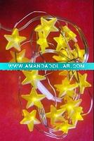 Wholesale pentagram shape battery operated led christmas lights