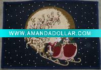 Wholesale christmas tapestry rug, Christmas jacquard door mat,floor pad, mat