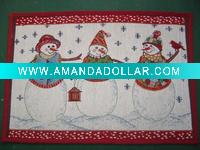Wholesale christmas jacquard door mat tapestry doormat tapestry rug