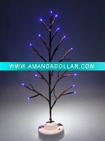 Battery operated desktop branch lights