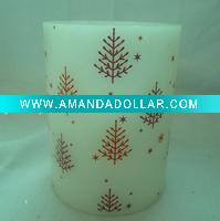 Wholesale Christmas Decoration Snowflake LED candle PS-2A6401-401