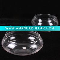 Wholesale Clear large glass bowl for fish