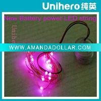 Wholesale button battery operated led fairy lights