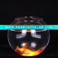 Clear large glass bowl