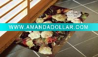 Floral Rubber Rug