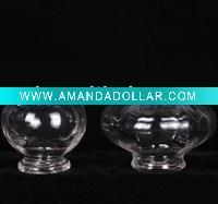 Large glass bowl with bottom