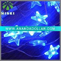 Wholesale Battery operated blue 20 LED lights copper string light