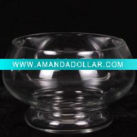Wholesale Clear large glass bowl with bottom