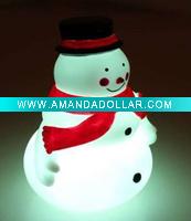 Wholesale Factory price! Flashing snowman night light