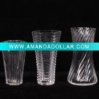 Wholesale Decorative glass vase with veins