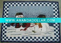 Wholesale Christmas jacquard rug, door mat,anti-slip floor mat