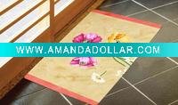 Wholesale Floral Design Polyester Rug/doormat(2DM0114)