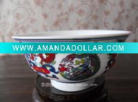 Wholesale Porcelain Bowl with Colorful dragon and fish WRYHZ03