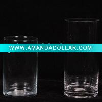 Wholesale High transparent clear cylinder glass vase