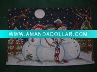 Wholesale christmas tapestry rug, christmas door carpet,tapestry door mat, floor pad