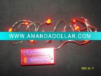 Battery powered LED string light