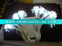 Wholesale LED battery lights with (PVC lotus)