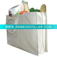 Promotional Recycle Cotton Tote Bag with short handle