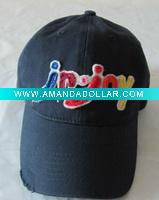 Wholesale 2011 Hot Sale Vintage Applique Colorful Letter Baseball Cap