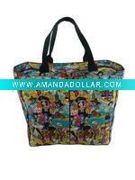 Wholesale fashionable printed ladies beach tote bag