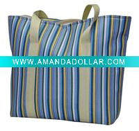 Wholesale Striped 600D Tote Bag
