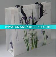 Wholesale pp webbing laminated tote bag