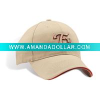 Wholesale summer fashion 100% cotton 6 panels baseball caps with embroidery