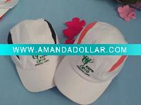 Wholesale white 6 Panels baseball caps with nice embroidered