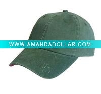 Wholesale green brushed cotton baseball cap YH-2622