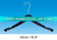 Plastic metal hook coat hanger
