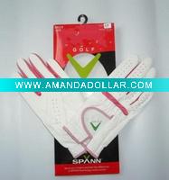 Wholesale Brand female golf glove/leather glove/cabretta golve/sports golves