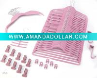 Wholesale space saving printed velvet hanger for coat