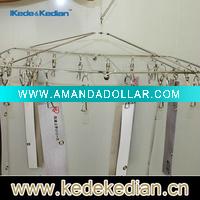 Wholesale Stainless steel hanger with clothespin