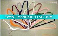 Wholesale Flocking Hanger&plastic flocking hanger