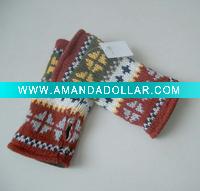 2011 girl's fashion jacquard cute casual sports acrylic winte warm gloves