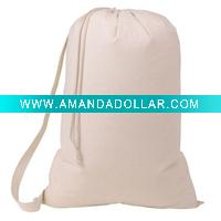 Reusable Cotton Laundry Drawcord Bag