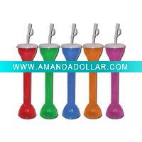 16oz straw yard glass