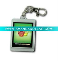 Wholesale 1.5 inch mini digital photo frame with Keychain for promotion