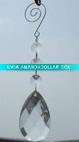 Wholesale vase beaded drop with hook, hook crystal teardrop, crystal beaded drop pendant