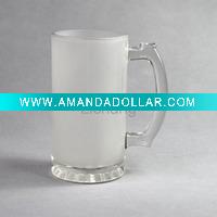 Wholesale 2011 newest Sublimation Glass Beer Mug