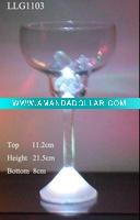 Wholesale flashing glass champagne coupes LLG1103