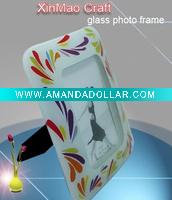bevel mini glass photo frame