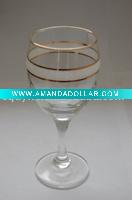 Wholesale Golden wine glass cup brandy glass cup