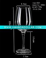 Wholesale 2010 fashion style wine glass/ glass vase/candle holder/glassware/glass crafts HOT sales RH-G-5011