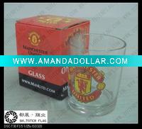 Wholesale Manchester Football Sports Glass Cup For Souvenir Gift