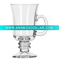 8.5oz clear glass mug