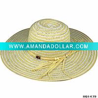 Wholesale fitted summer straw hat