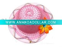 Wholesale 2011 summer kids straw hat ET003