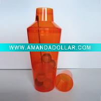 chromed finish plastic cocktail shakers